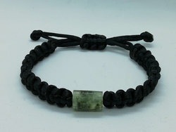 Prehniet geknoopte armband